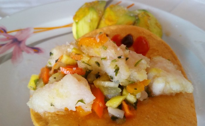 Ceviche de pescado, mango &&nbsp;beer!