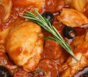 Pollo y Chorizos en&nbsp;Forno