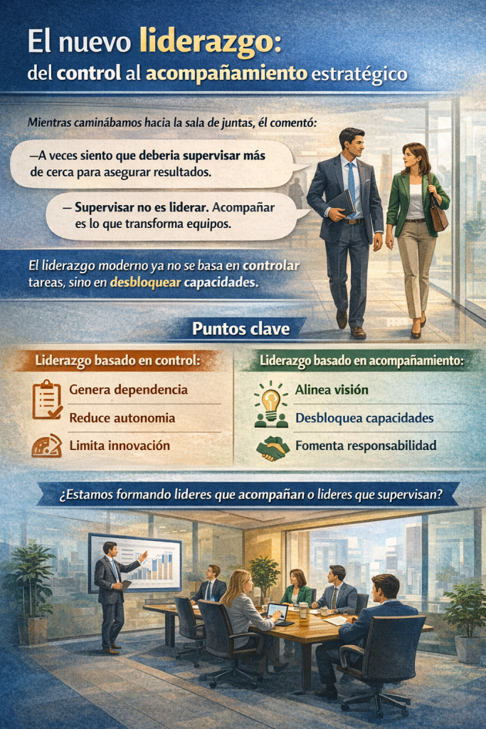 El liderazgo moderno no controla: acompaña.